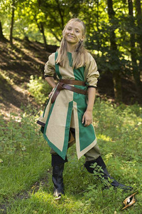 Basic Tabard - Green/Dark Desert Beige (junior)