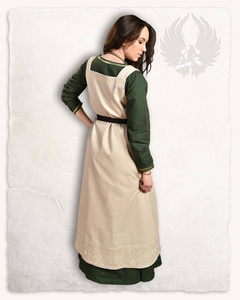 Alva Apron Dress Cream - suknia fartuchowa