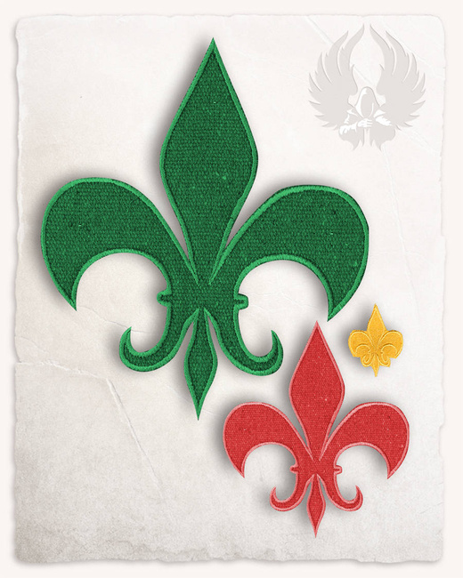 Fleur-de-lis Patch - Green