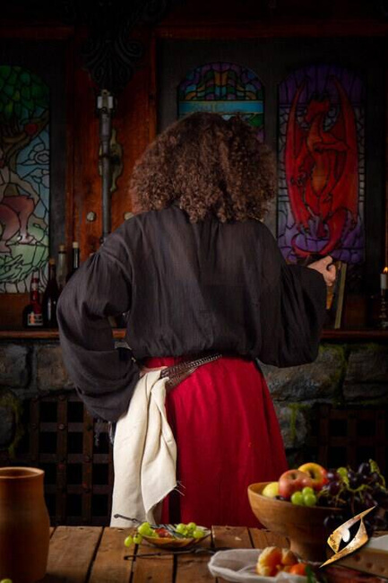 Crinkle Fencing Shirt - Black