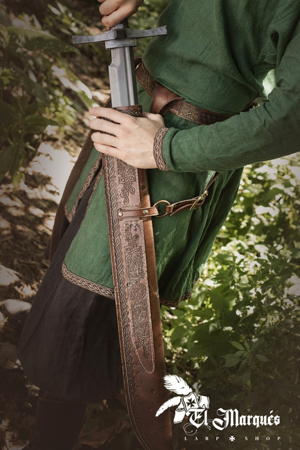 Longmesser Scabbard - Black Viking - pochwa ma miecz