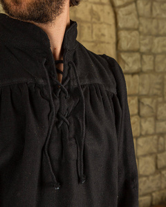 Ansgar Shirt Canvas Black - koszula średniowieczna