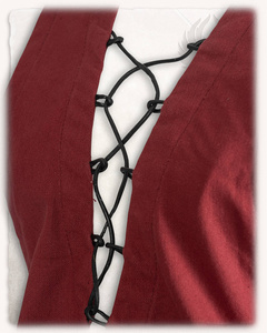 Lenora Sleeveless Tunic Premium Canvas Bordeaux - płócienna tunika