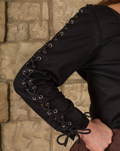 Abby Blouse Metal Eyelets - Black