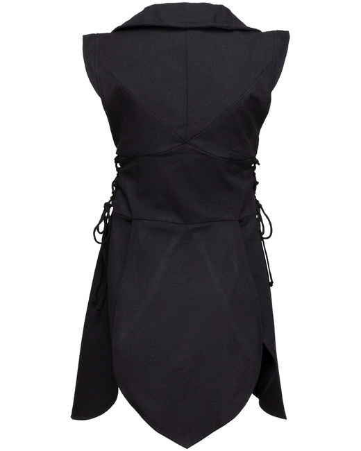 Galatea Tunic Canvas - Black - tunika bawełniana