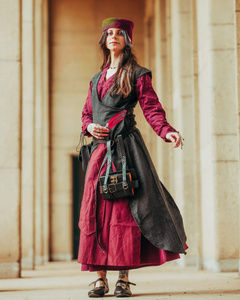 Vysera Outer Garment Herringbone - Black - suknia wierzchnia