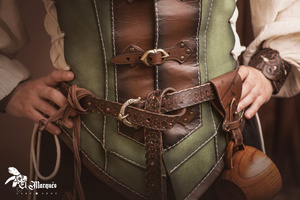 Mercenary Belt - Black - skórzany pas