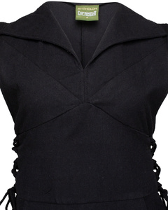 Galatea Tunic Canvas - Black - tunika bawełniana