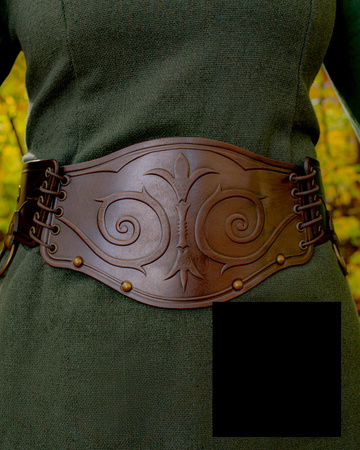 Lucretia Belt - Black - skórzany pas