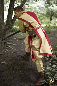 Basic Tabard - Dark red/Dark Desert Beig