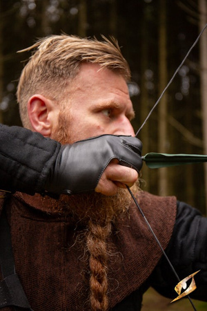 Archery Half-glove - Black - Right Hand