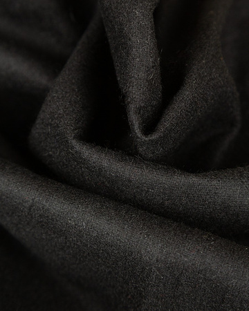 Wool fabric 380g/m² - Black - tkanina wełniana