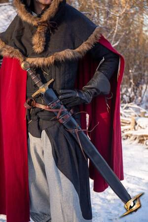 Knights Scabbard Black/Dark Brown 94 cm - pochwa na miecz larpowy