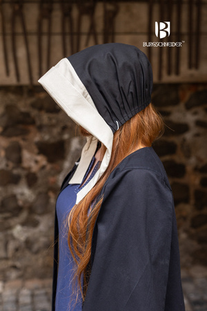 Bonnet Dagmar - Black / Natural - czepek