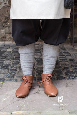 Wool Winingas Aki - Grey - owijacze na nogawki z filcowanej wełny