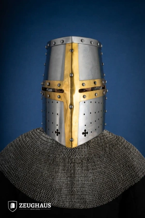 Great Helmet with Brass 1,6 mm  - hełm garnczkowy