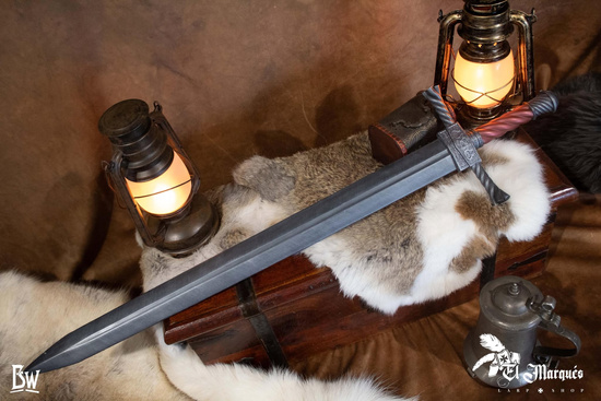 Knight sword 87cm - Blue