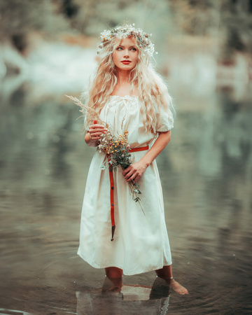 Ursula Underdress Cotton Cream - bawełniane giezło