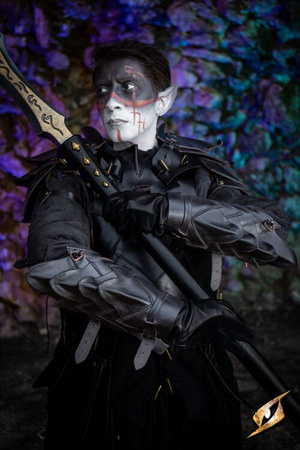 shadow Bracers - Black - karwasze skórzane