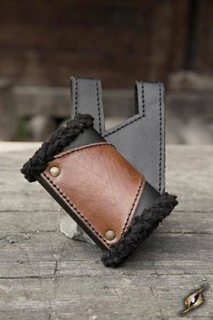 Holder - black Fur, black / brown