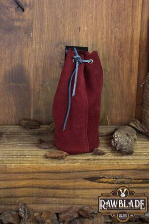 Adventurer Tube Pouch - Red - zamszowa sakiewka