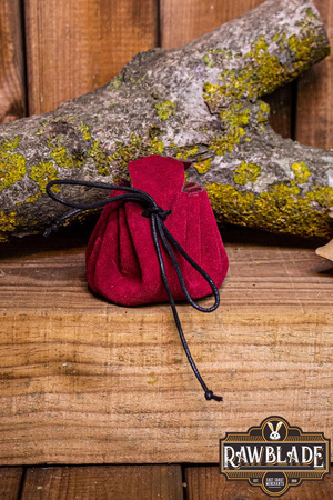 Traveler's  Coin Bag - Red