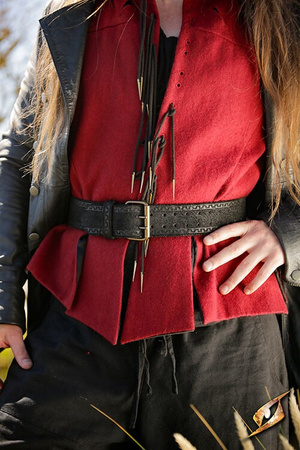 Hunter Belt Suede 102 cm - Black - Zamszowy pas