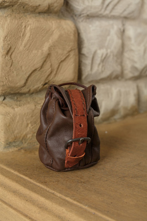 Belwar Leather Pouch Brown - skórzana sakiewka