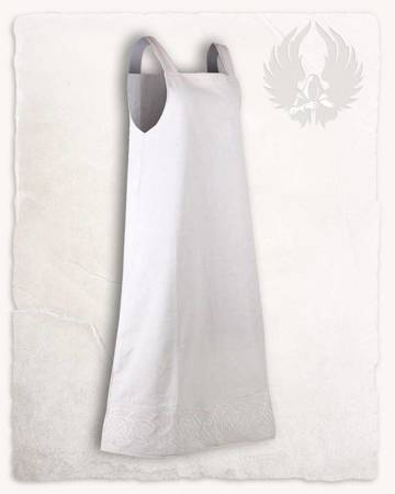 Alva Apron Dress Cream - suknia fartuchowa