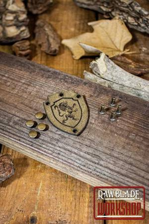 Lion Shield with Rivets