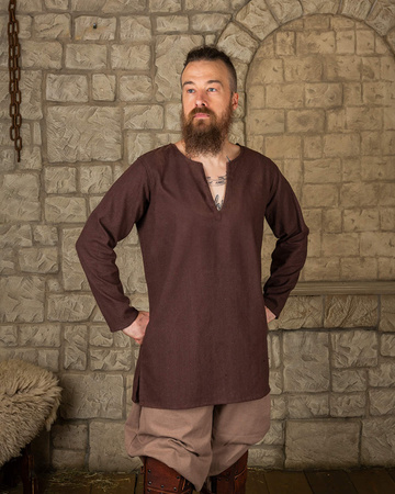 Tronde Tunic Canvas Brown - płócienna tunika