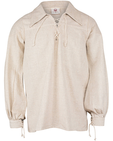 Sawyer shirt linen - Cream - koszula bawełniana
