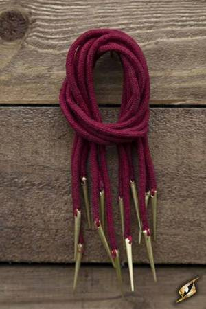 Tie Strings W. Points - Dark Red