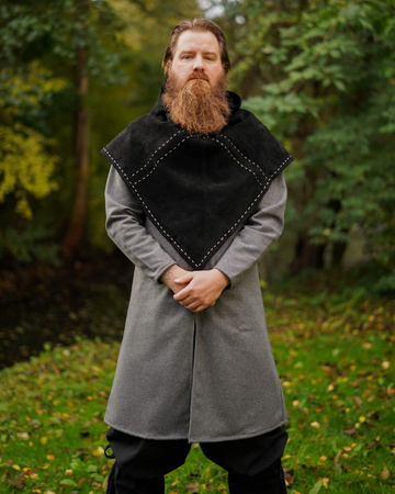 Halaif Hood Canvas Black/Grey 2nd Edition - średniowieczny kaptur