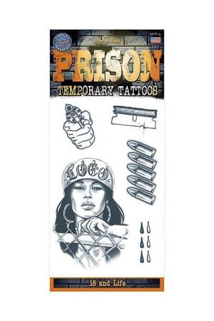 18 And Life Prison Tattoo Kit - tatuaż tymczasowy