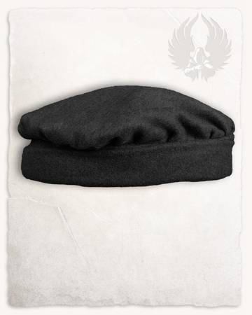 Armin Cap Wool Black - włoski beret