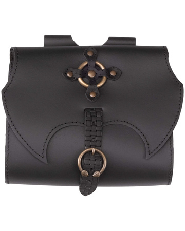 Circulo belt bag- Black - skórzana kaletka