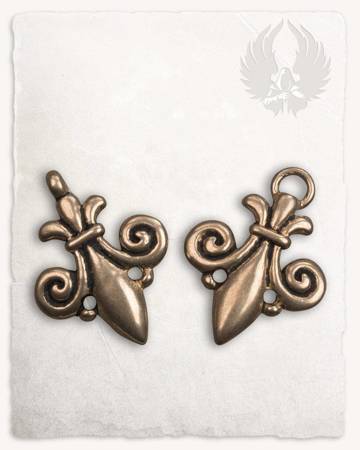 Fleur-De-Lys Garment Hook Bronze - haczyki z brązu
