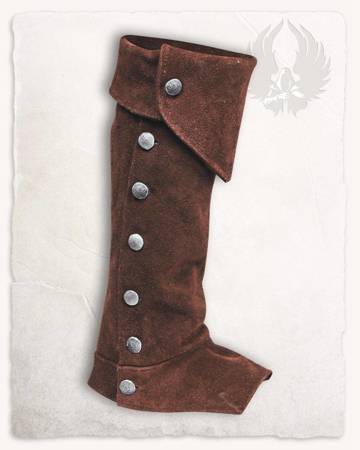 Gabriel Boot Gaiters Suede Brown - zamszowe ochraniacze na buty