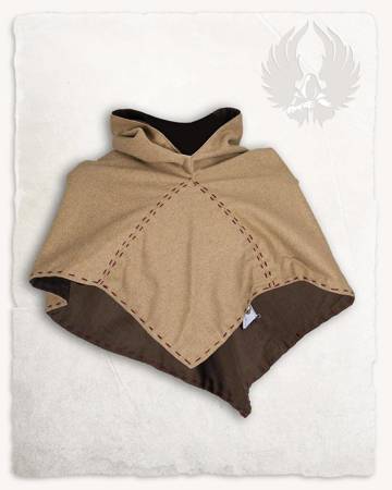 Halaif Hood Wool Sand/Brown 2nd Edition - wełniany kaptur