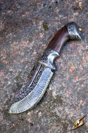 Hunters Knife - Steel - 21 cm