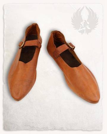 Jadwiga Ladies Loafers - Brown - skórzane mokasyny