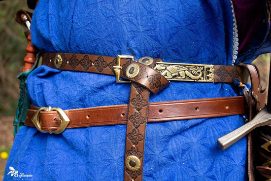 Knight Belt - Brown - skórzany pas