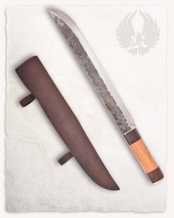 Leuthari Seax - długi nóż z pochwą