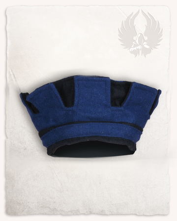 Lorenz Man's Hat  Black/Blue -  stylizowana czapka z wełny