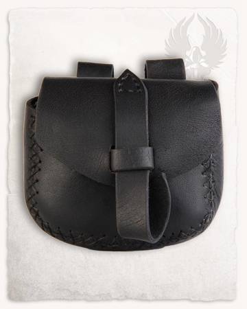 Louis Belt Bag Medium Black - skórzana kaletka
