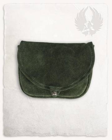 Rickar Belt Bag Big Green - zamszowa duża kaletka