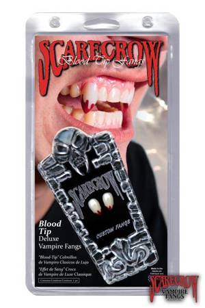 ScareCrow Vampire Fangs - Small - Blood Tips