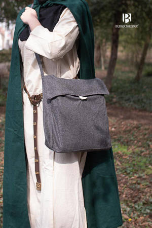 Shoulder Bag Vesker - Dark Grey - torba na ramię z filcowanej wełny