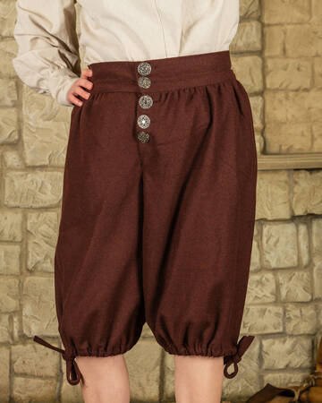Tilly Trousers Wool Brown - wełniane krótkie spodnie